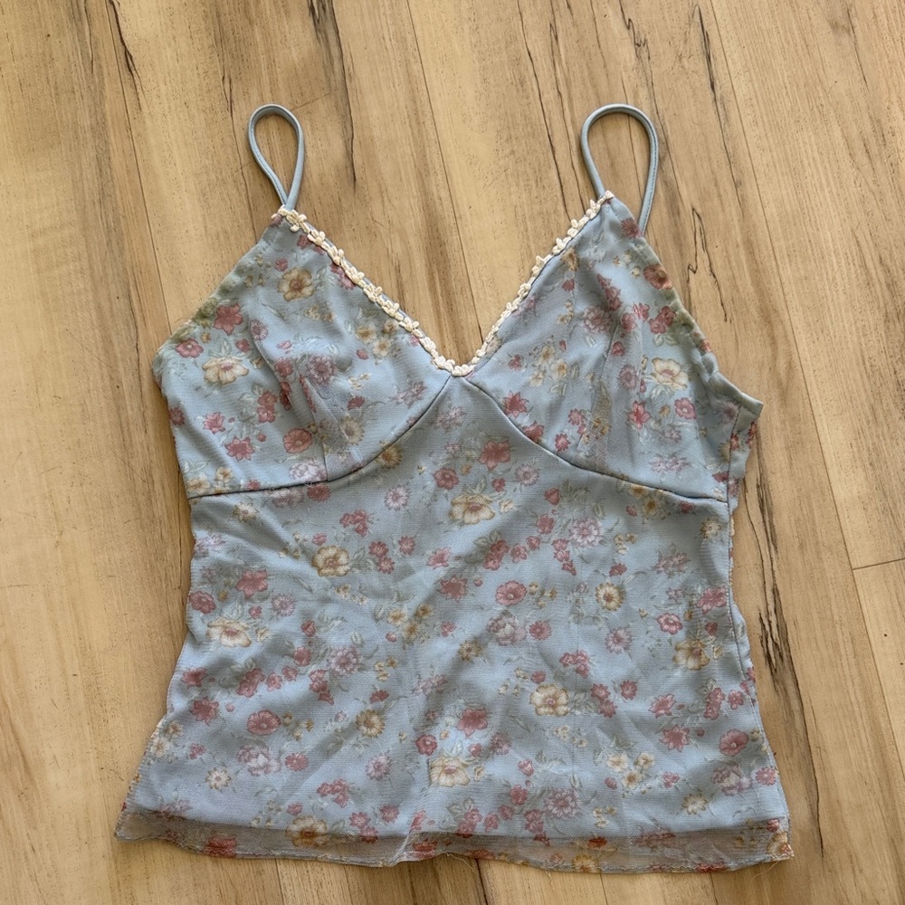 Floral Spaghetti Strap Top